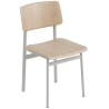 oak / grey - Loft chair without armrest - Muuto