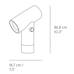 noir - lampe Beam 26cm - Muuto