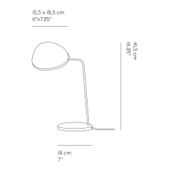 lampe de table Leaf - grise - Muuto