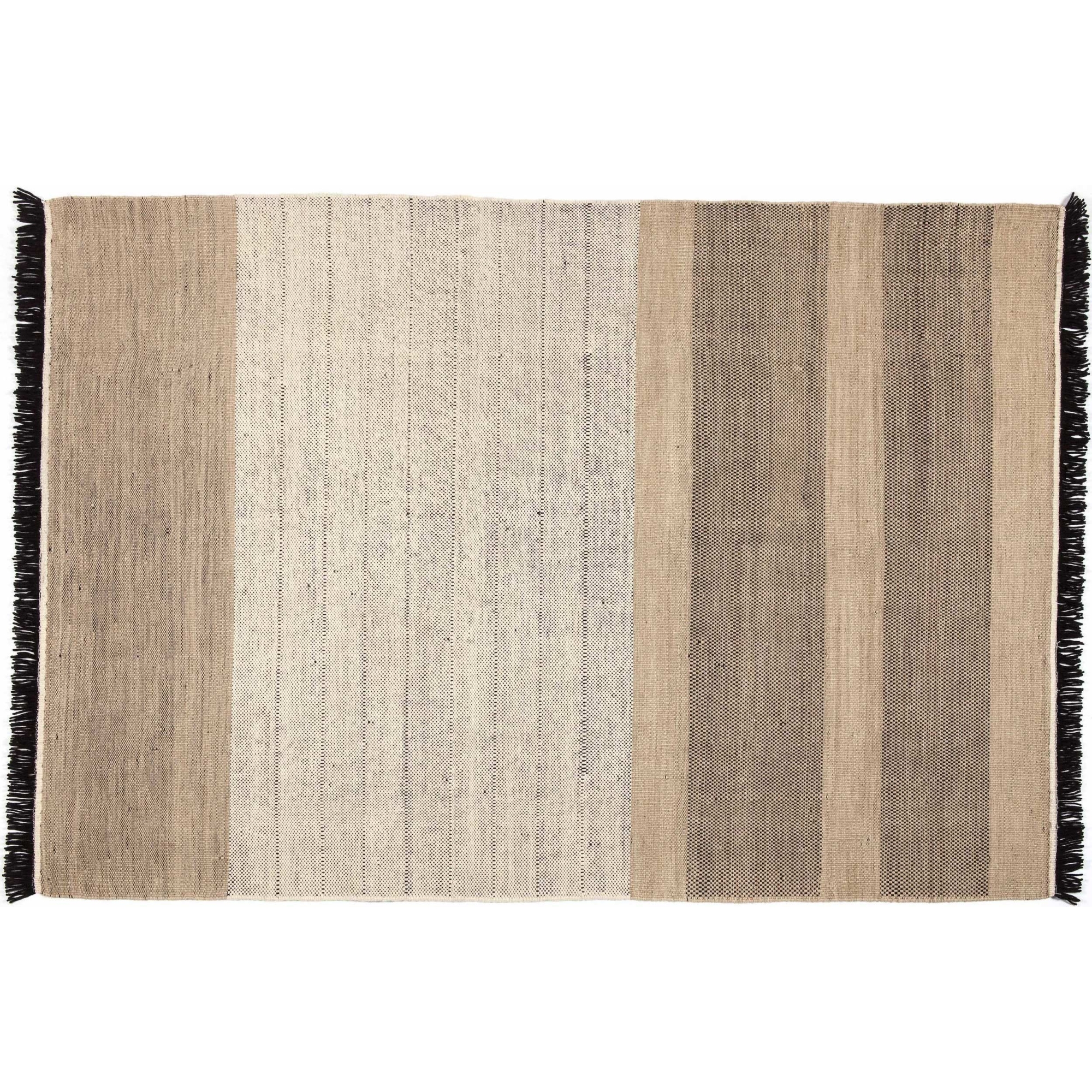 170x240cm - black - Tres Stripes rug - Nanimarquina