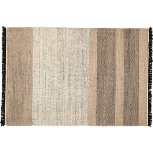 300x400cm - black - Tres Stripes rug - Nanimarquina