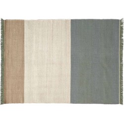 170x240cm - sauge - tapis Tres Stripes - Nanimarquina