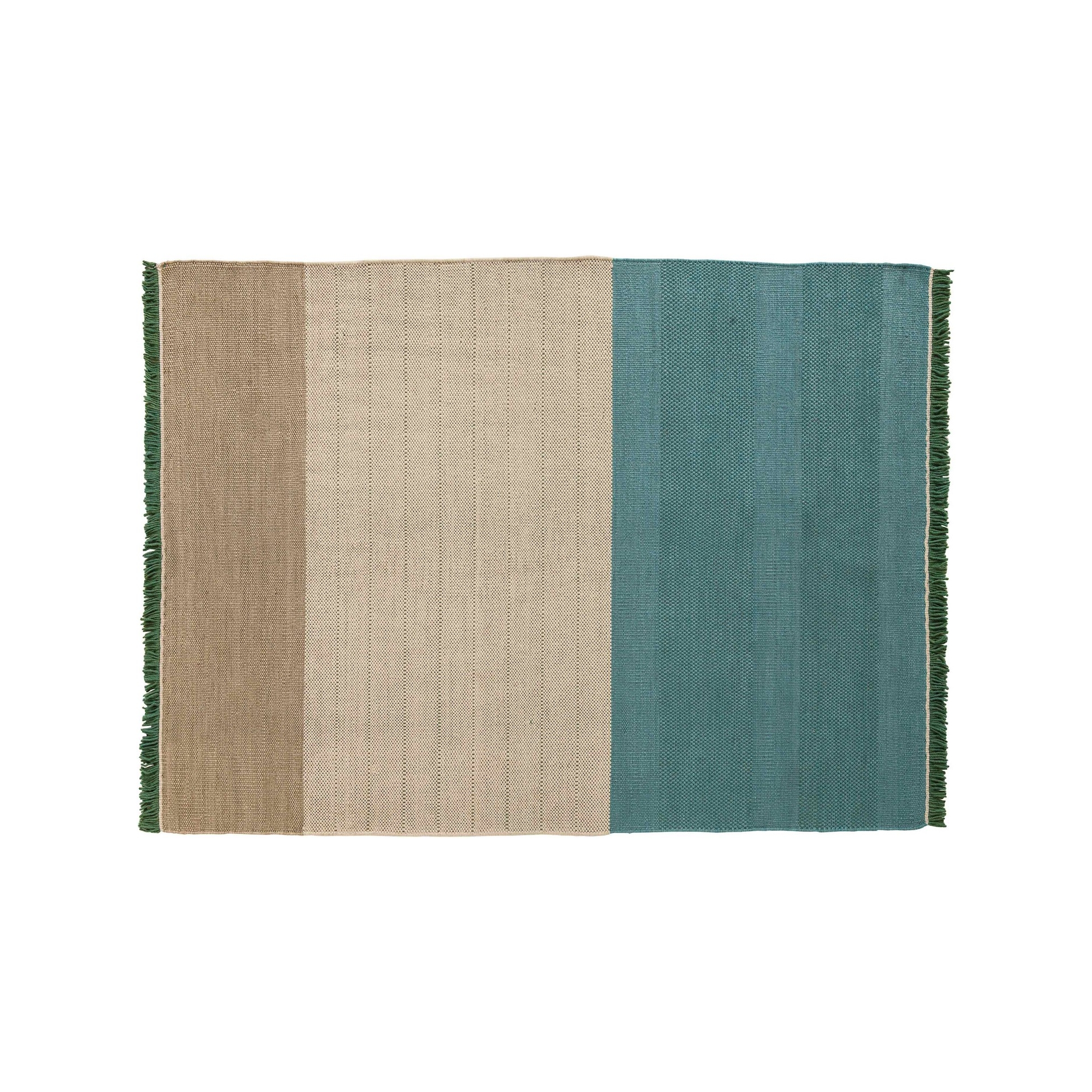 250x350cm - green - Tres Stripes rug - Nanimarquina