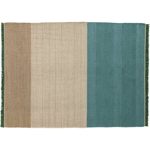 250x350cm - green - Tres Stripes rug - Nanimarquina