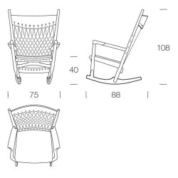 pp124 rocking chair - PP Møbler