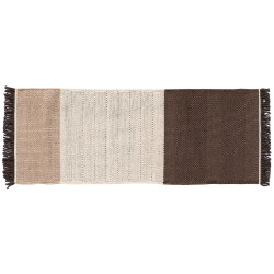 80x240cm - chocolat - tapis Tres Stripes - Nanimarquina