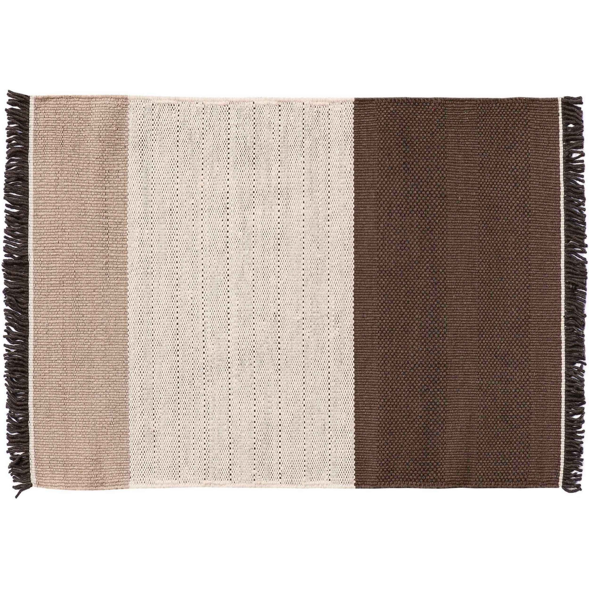 250x350cm - chocolate - Tres Stripes rug - Nanimarquina