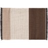 250x350cm - chocolat - tapis Tres Stripes - Nanimarquina