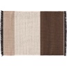 170x240cm - chocolat - tapis Tres Stripes - Nanimarquina