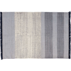 170x240cm - bleu - tapis Tres Stripes - Nanimarquina