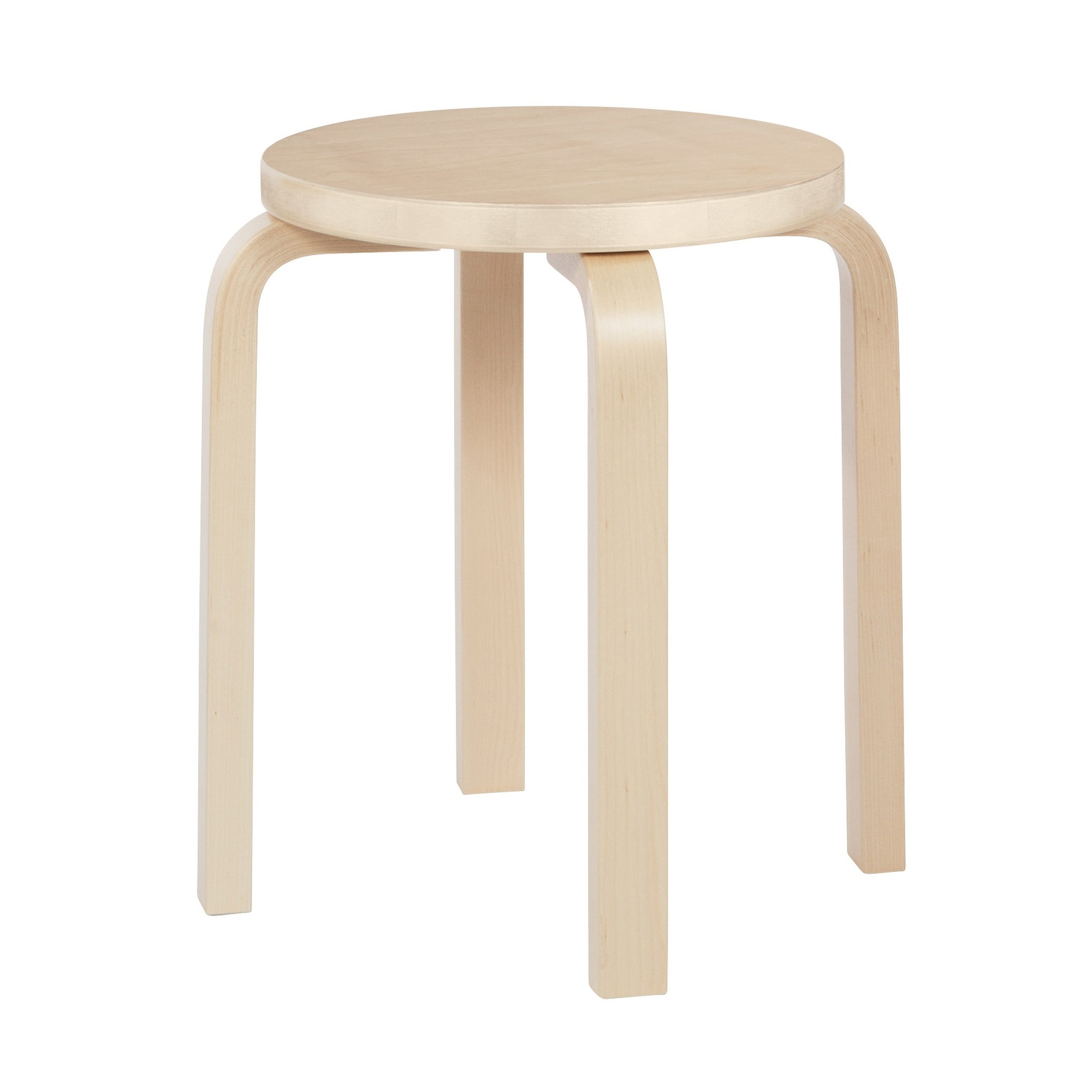 natural birch - Stool E60 - classic edition - Artek