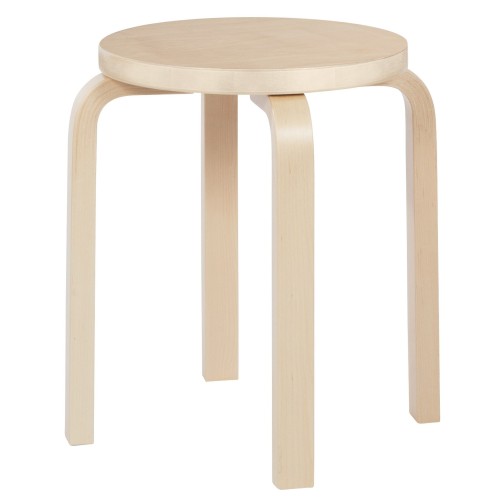 bouleau vernis naturel - Stool E60 - édition classique - Artek