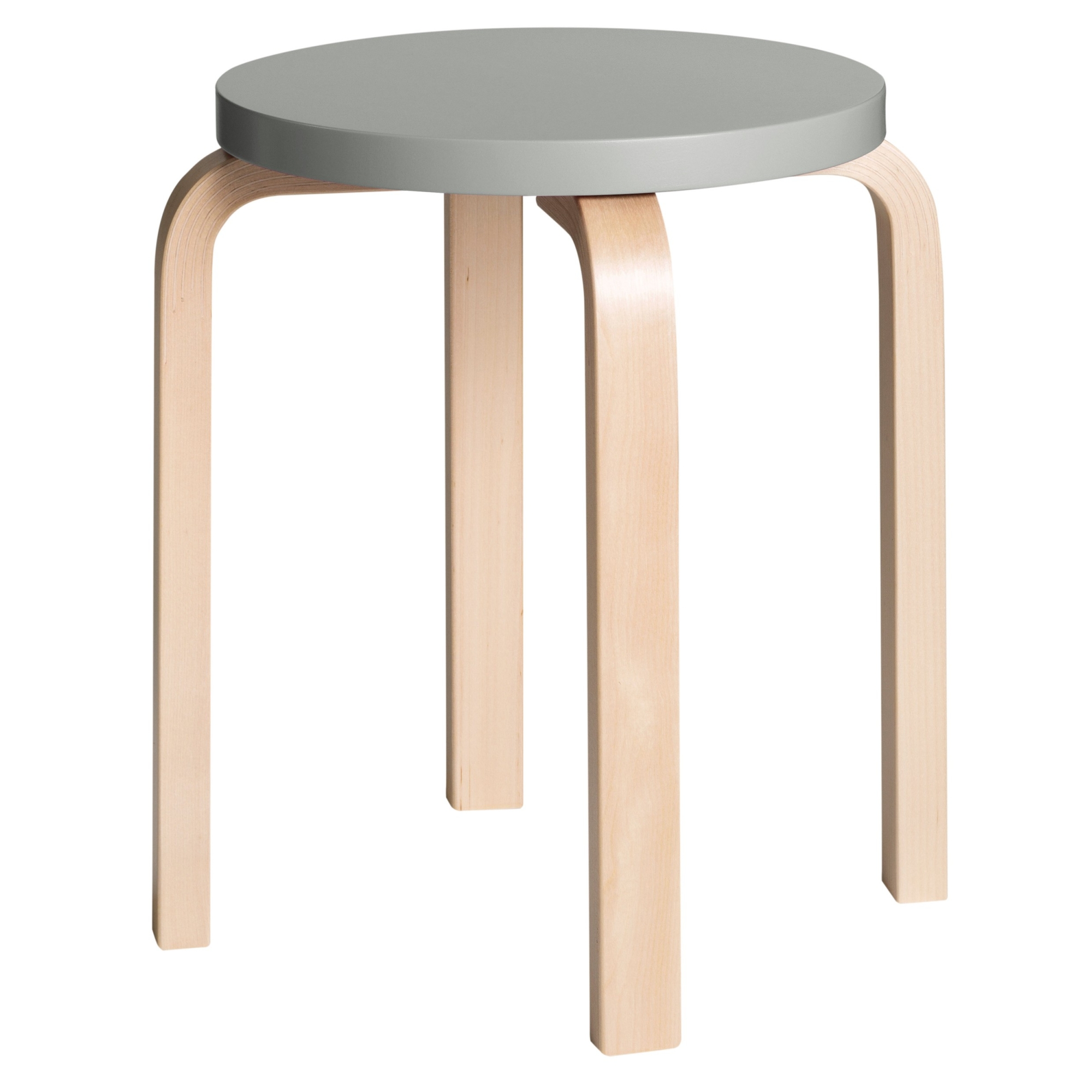 grey / birch - Stool E60 - Artek