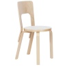 birch + white HPL - 66 chair - Artek