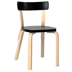 black + birch - 69 chair - Artek