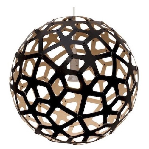 noir/naturel - suspension Coral - David Trubridge