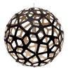 black/natural - Coral pendant - David Trubridge