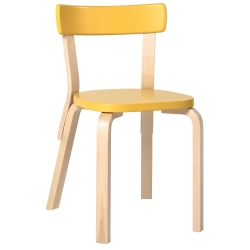 jaune + bouleau - chaise 69 - Artek