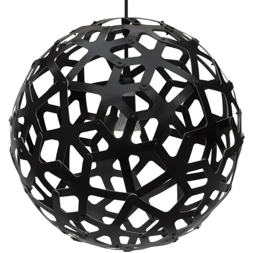 black - Coral pendant - David Trubridge