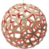 natural/red - Coral pendant - David Trubridge