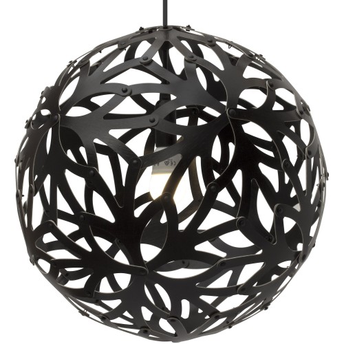 black - Floral pendant - David Trubridge