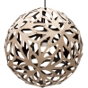 naturel/noir - suspension Floral - David Trubridge