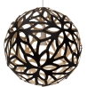 black/natural - Floral pendant - David Trubridge