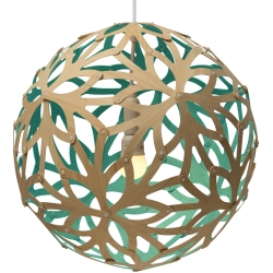 naturel/aqua - suspension Floral - David Trubridge