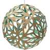 naturel/aqua - suspension Floral - David Trubridge