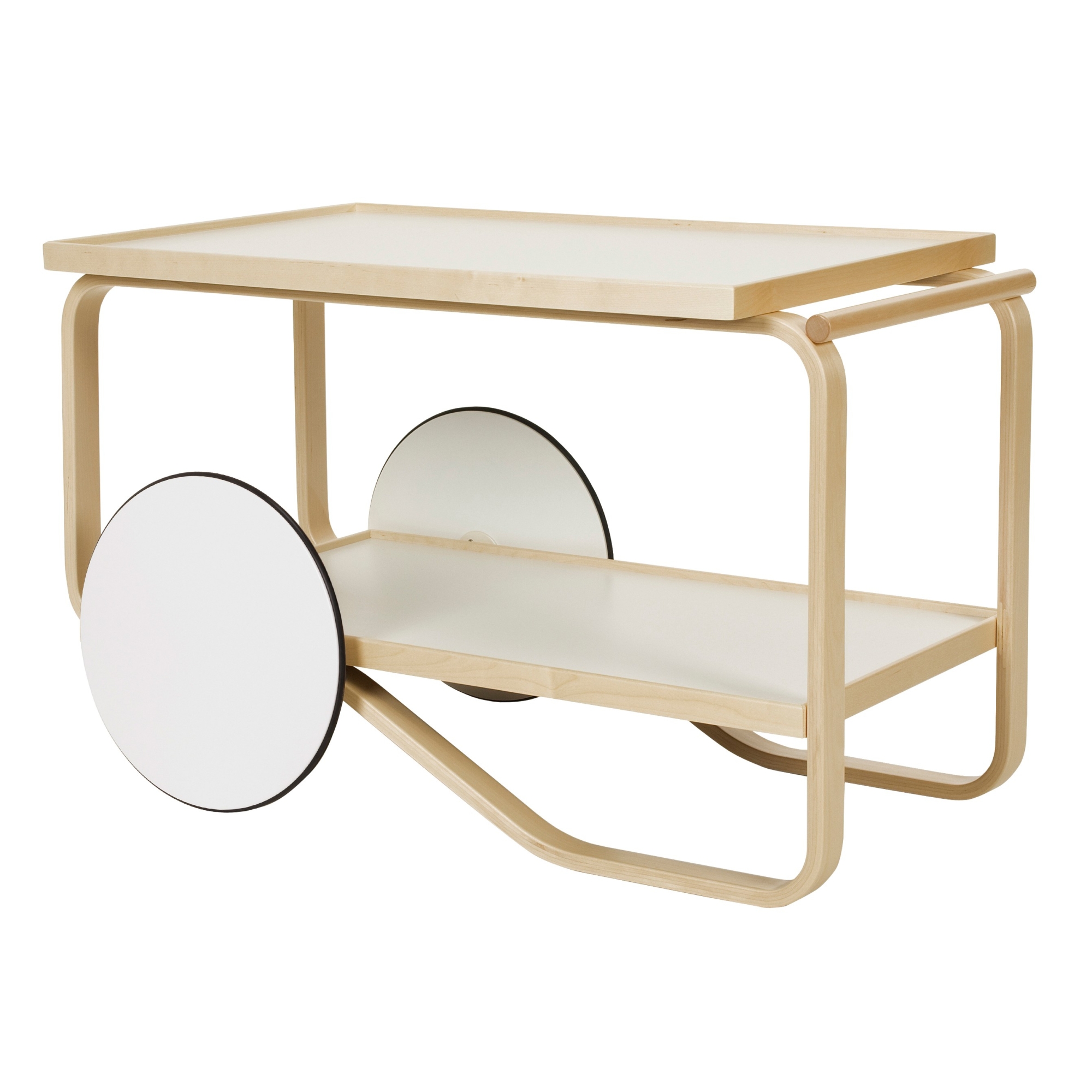 white/birch - tea trolley 901 - Artek