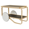 lino noir / bouleau - tea trolley 901 - Artek