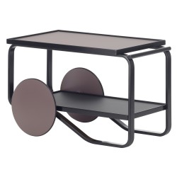 linoléum tourbe / bouleau noir - tea trolley 901 - Artek