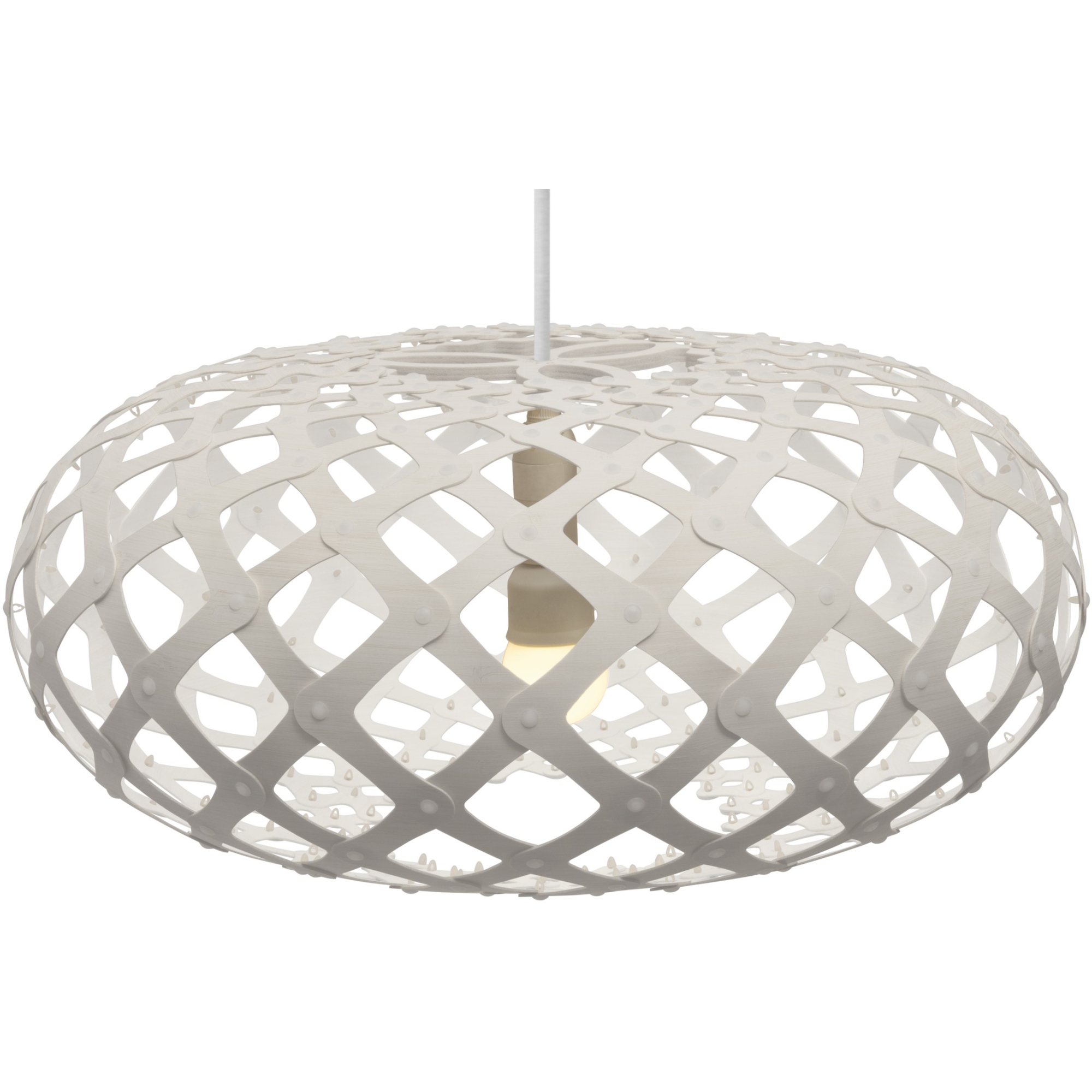 white - Kina pendant - David Trubridge