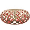 natural/red - Kina pendant - David Trubridge