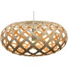 natural/orange - Kina pendant - David Trubridge