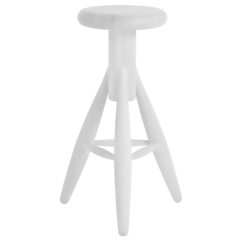 chêne peint en blanc - tabouret Rocket - Artek