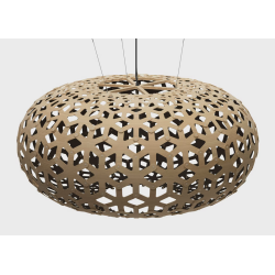 naturel/noir - suspension Snowflake - David Trubridge