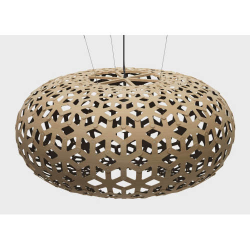 naturel/noir - suspension Snowflake - David Trubridge