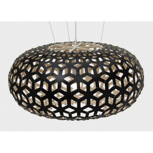 noir/naturel - suspension Snowflake - David Trubridge