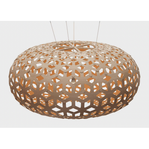 naturel/orange - suspension Snowflake - David Trubridge