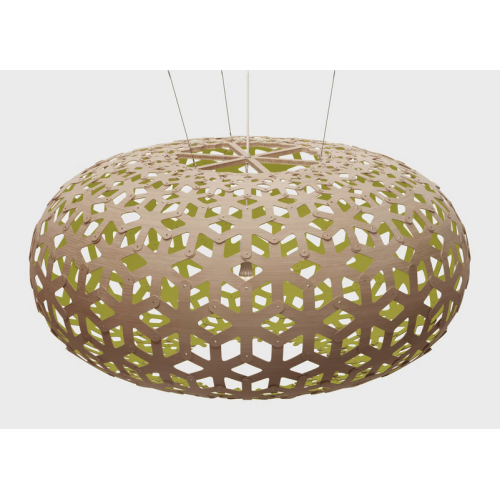 naturel/citron vert - suspension Snowflake - David Trubridge