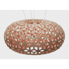 naturel/rouge - suspension Snowflake - David Trubridge