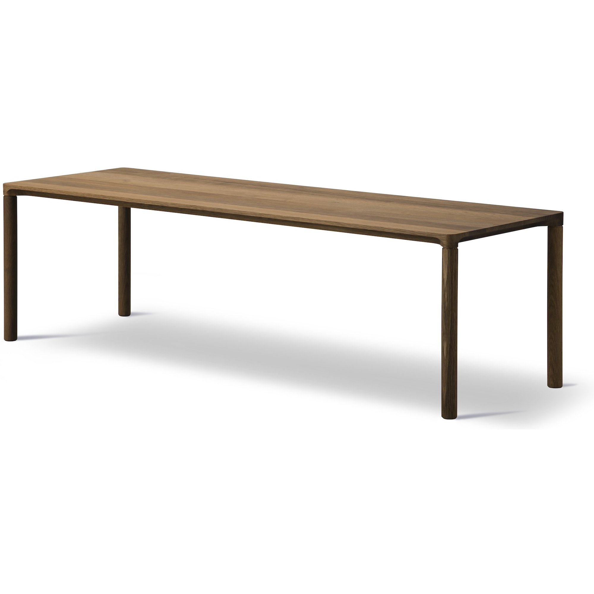 chêne fumé huilé – 120 x 39 cm – table basse Piloti 6715 - Fredericia