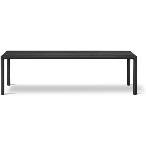 chêne peint en noir – 120 x 39  cm – table basse Piloti 6715 - Fredericia