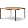 smoked oiled oak – 63 x 63 cm – Piloti 6725 coffee table - Fredericia