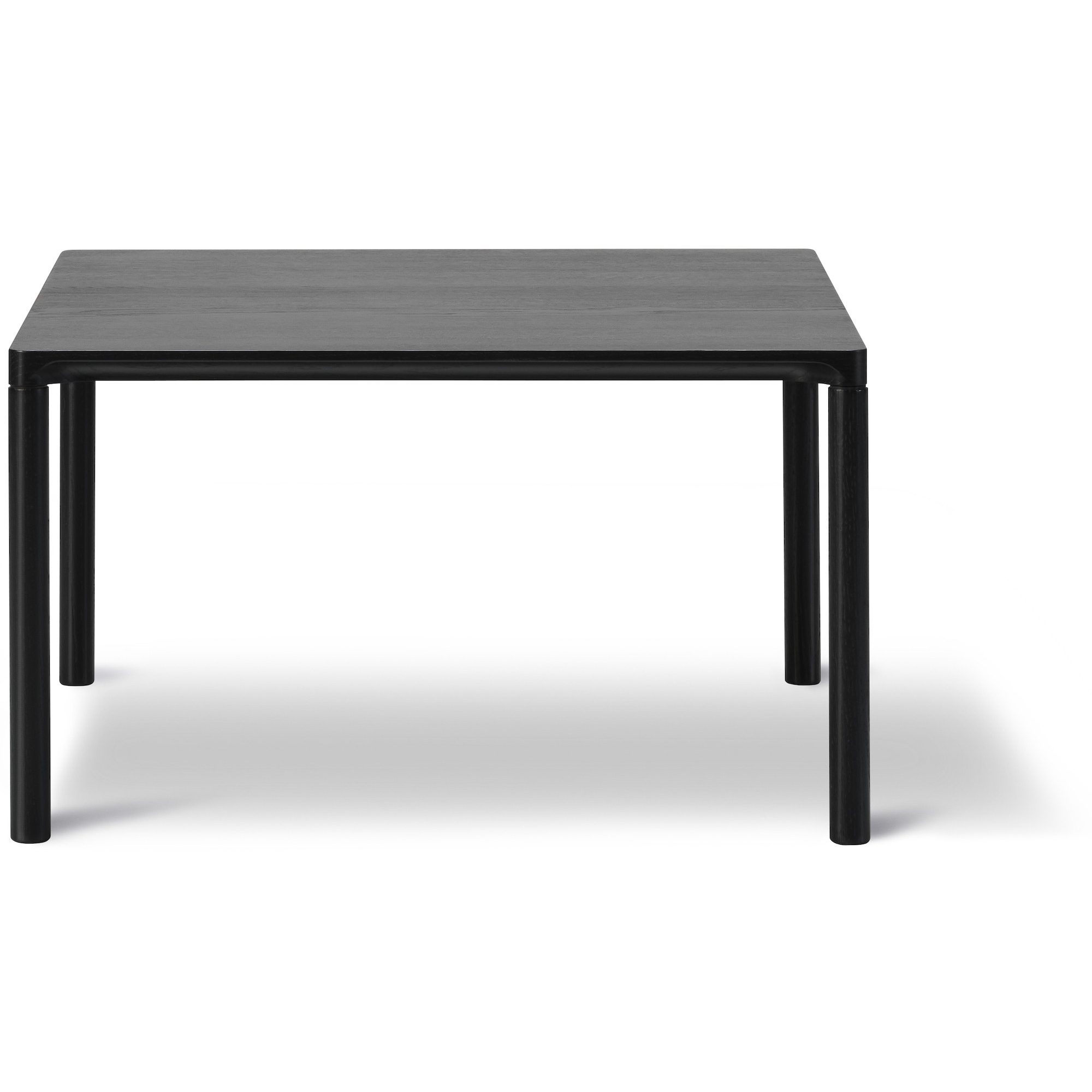 chêne peint en noir – 63 x 63 cm – table basse Piloti 6725 - Fredericia