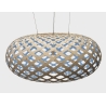 natural/blue - Kina pendant - David Trubridge