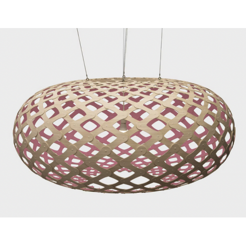 natural/pink - Kina pendant - David Trubridge