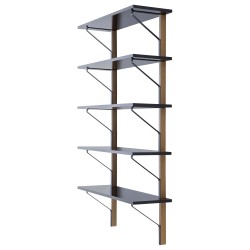 black / oak - REB 009 - Kaari shelf - Artek