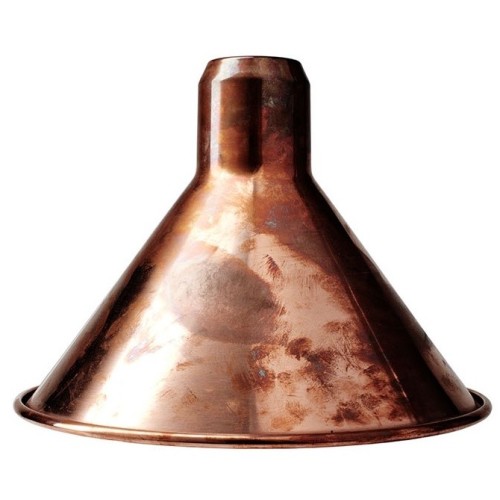 raw copper / copper inside conic L - shade - DCW éditions